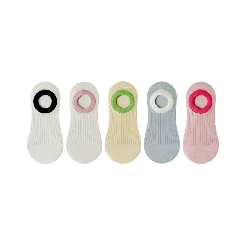 Top Melon No Show Socks Women's 5 Pack-10