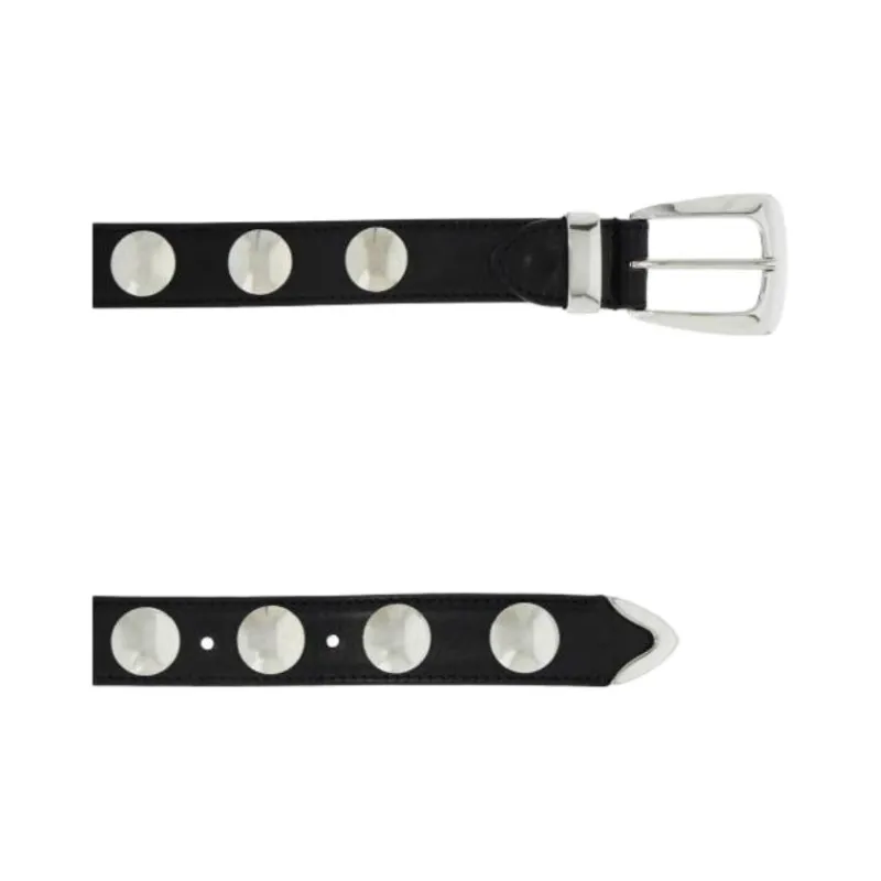 KHAITE Stud Detailed Buckled Belt-3