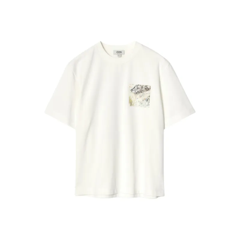 COS T Shirts Men Ecru-0