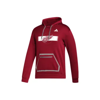 Adidas Red Wings Team Issue Pullover Hoodie Sweatshirt Men's Red