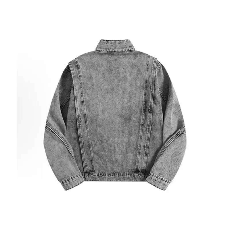 LESS BEARS Denim Jacket Unisex Gray-1