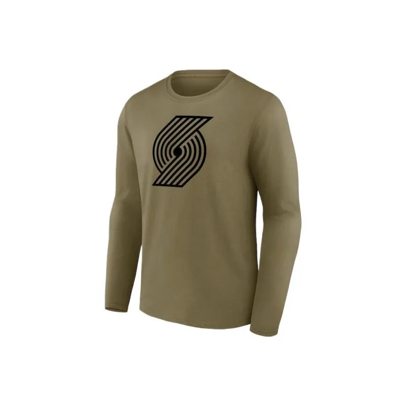 NBA Portland Trail Blazers T-Shirt Men's Olive Green-0