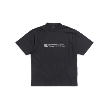 Balenciaga T Shirt Regular Fit Unisex Black