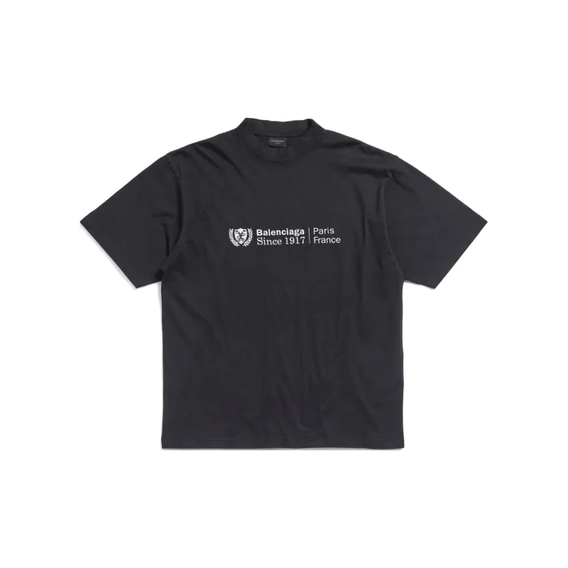 Balenciaga T Shirt Regular Fit Unisex Black-0