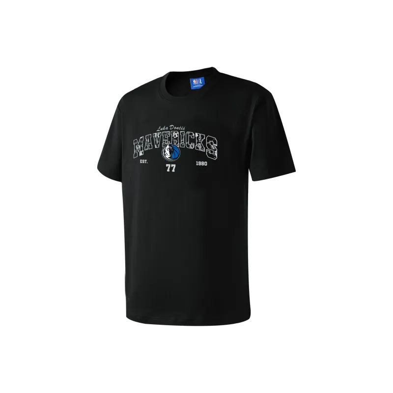 NBA Player Number Series T Shirts Unisex Black-0