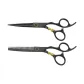 Black Leopard Scissors-Flat Scissors+Tooth Scissors