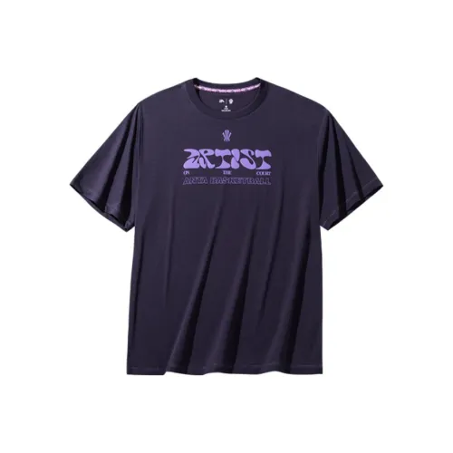 Anta T Shirt Unisex Midday Plum Purple