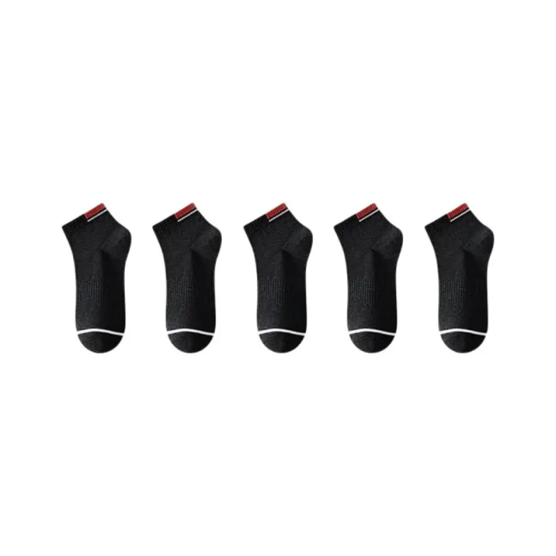 H YXIANG Mid Calf Socks Unisex 5 Pack-0