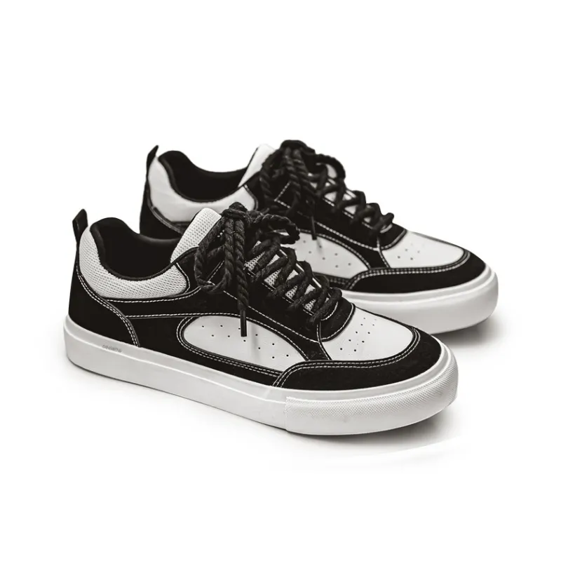 Hong Kong Meng Anti Slip And Wear Resistant Height Increasing Low Top Skateboard Shoes Men's-4