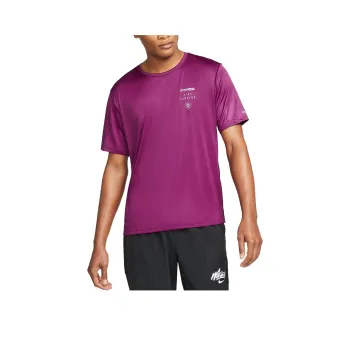 Nike Dri FIT Uv Miler 'Sangria' Running T shirt