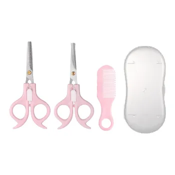 Oukaiman Home Kids Hair Cutting Scissors Barber Tools Baby Hair Cutting Parlor Bangs Cutting Flat Teeth Scissors Hair
