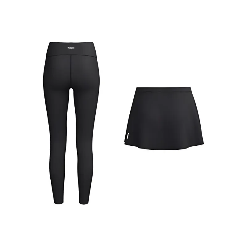 TOSWIM Swimming Shorts Women's [Black Shark Ink Shadow]Detachable Outer Skirt+Pants-1