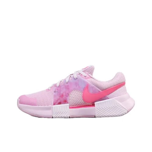 Nike GP Challenge 1 Anti Slip And Wear Resistant Support Low Top Tennis Shoes Women's Pink