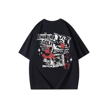 CHARLIE GOLF T Shirt Unisex Black