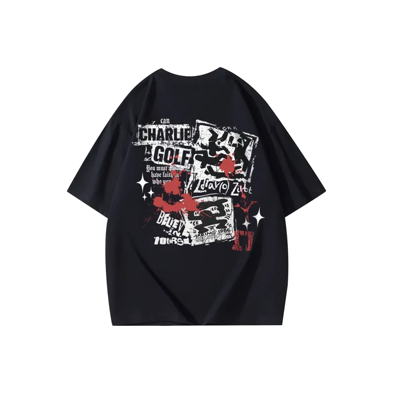 CHARLIE GOLF T Shirt Unisex Black-0