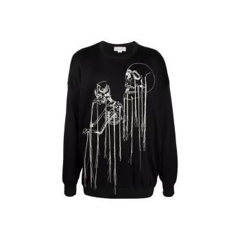 Alexander McQueen Sweatshirts Men Black