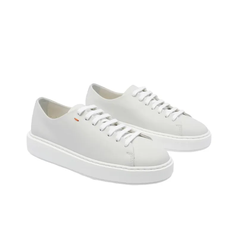Santoni Low Top Skateboard Shoes Women's Light Gray-2