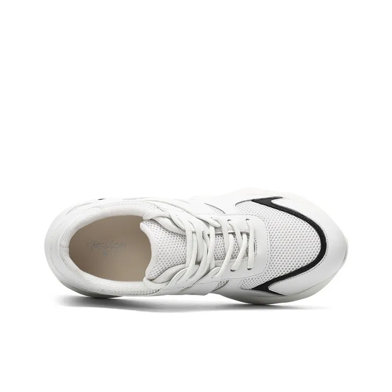 He Jinchang Abrasion Resistant Low Top Casual Shoes Women's White-2