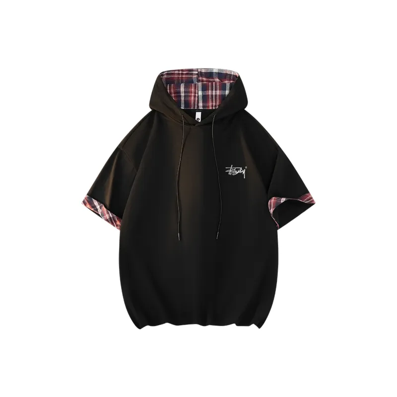 BENATRY T Shirt Unisex Heather Gray/Red Plaid-2