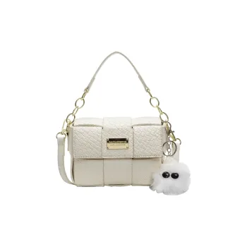 Versman PU Crossbody Handbag Small Size Women's Ecru/Silver/Black/Pink