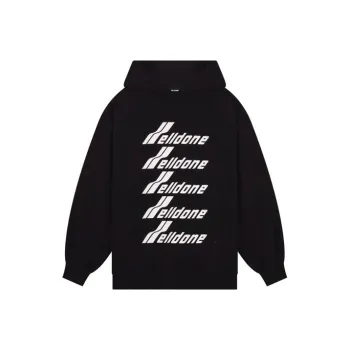 WE11DONE Logo print Cotton Hoodie