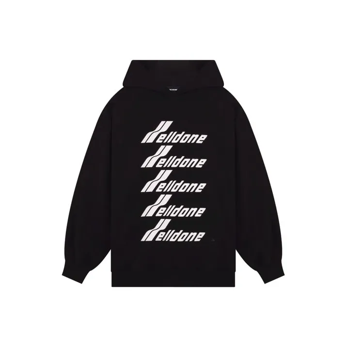 WE11DONE Logo-print Cotton Hoodie-0