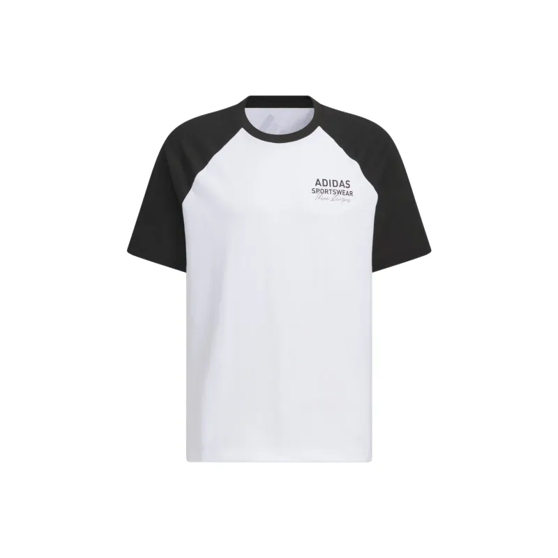 Adidas T Shirt Unisex White/Black-0