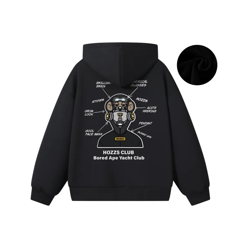 HOZZS x WULIAOYUAN LIANMINGKUAN Pullover Hooded Fleece Lined Hoodies & Sweatshirts Unisex-15