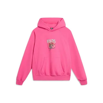 LiNing Sweatshirt Unisex Fluorescent Rose Red