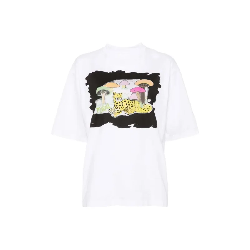 MARNI Graphic print Cotton T shirt-0