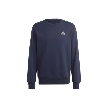 Adidas Essential French Terry Embroidered Small Logo Sweatshirt Sweatshirt Men's Dark Blue