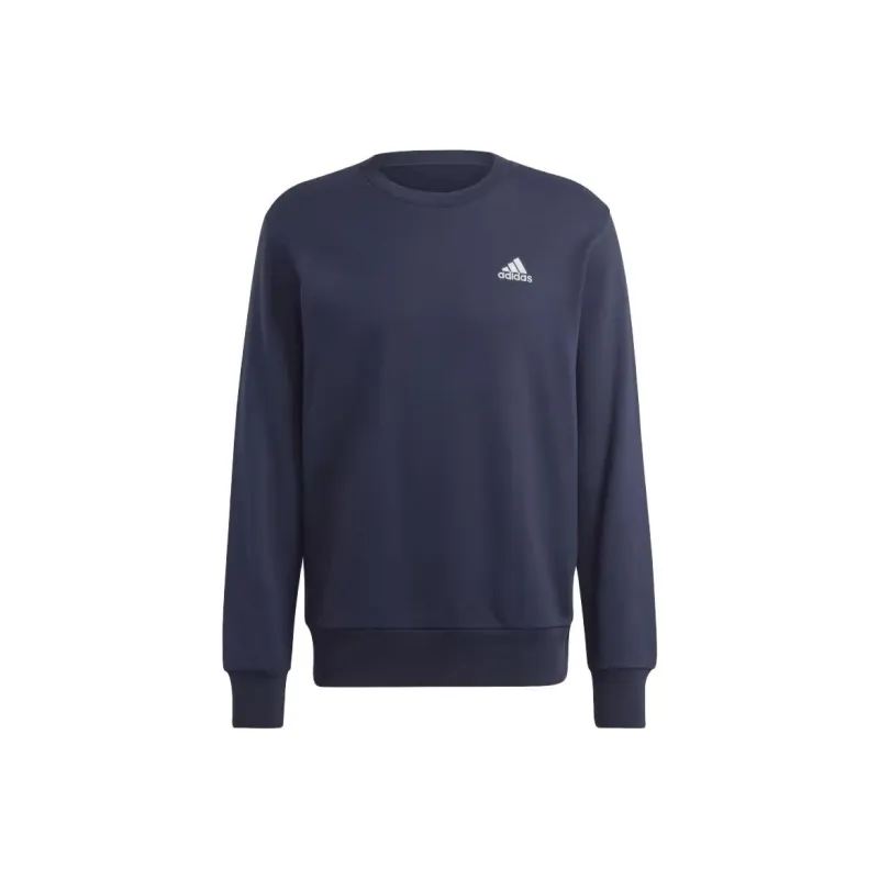 Adidas Essential French Terry Embroidered Small Logo Sweatshirt Sweatshirt Men's Dark Blue-0