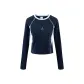 Navy Blue Cropped