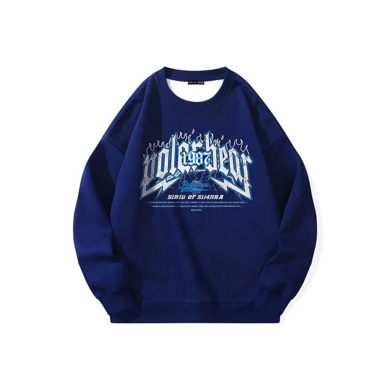 POLAR BEAR Sweatshirt Unisex Navy Blue-0