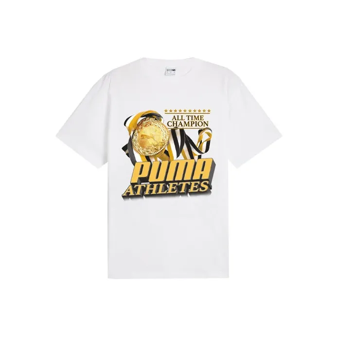 PUMA GRAPHICS T Shirts Unisex White-0