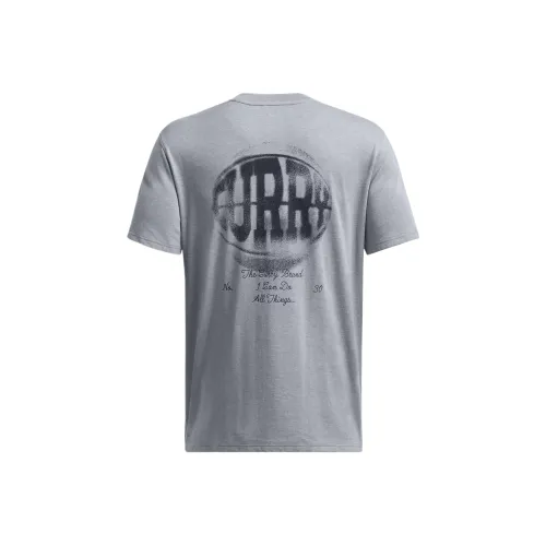 Tecnologias Under armour Des Chaussettes ArmourDry Run No Show CURRY VERBIAGE T Shirt Men's Steel