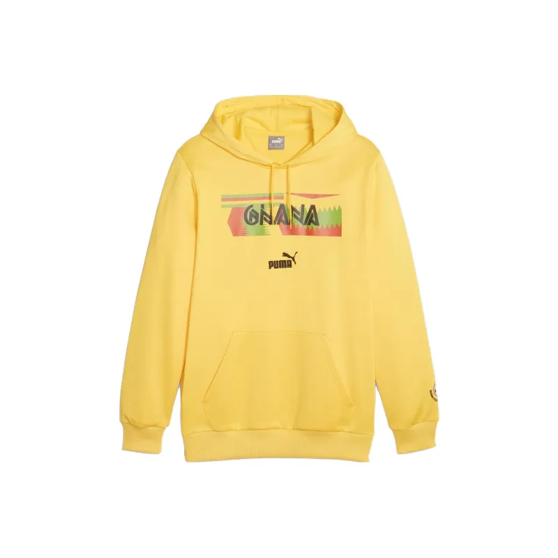 PUMA Hoodie Ghana FtblCulture Sweatshirt Men's Yellow-0
