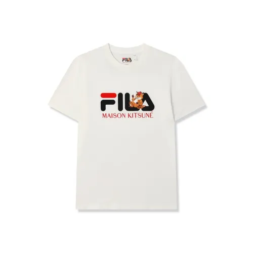 FILA x Maison Kitsune Little Fox T Shirt Men's Cloud White