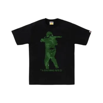 A BATHING APE Bitmap Soldier Tee