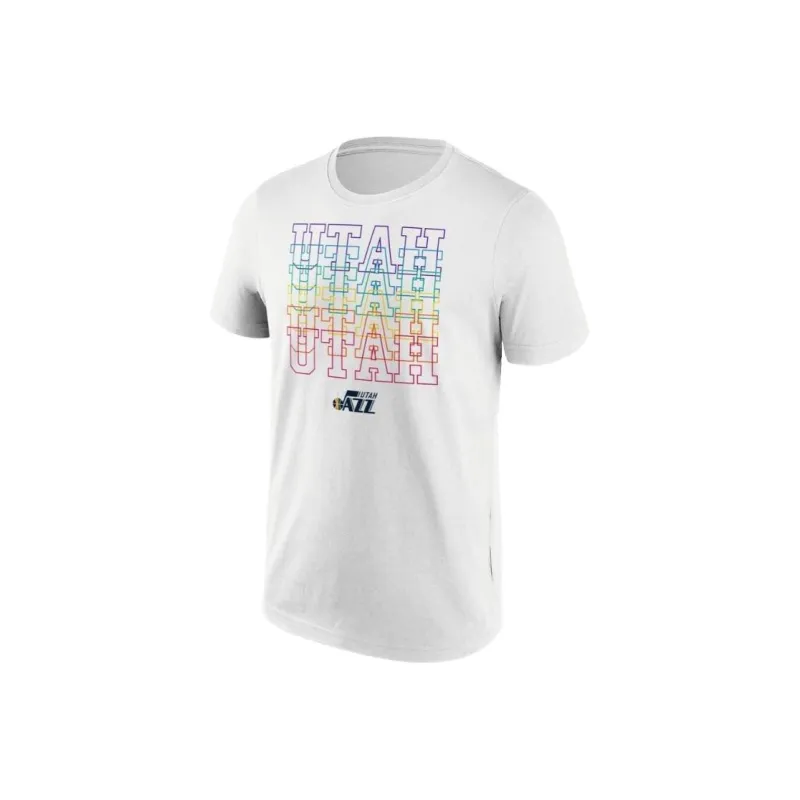 NBA x Fanatics Utah Jazz Pride T-Shirt Men's White-0