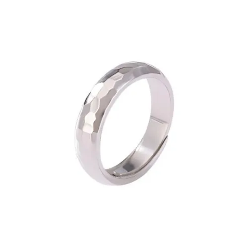 Old Qingyun Silver Building 999 Fine Silver Rings Unisex