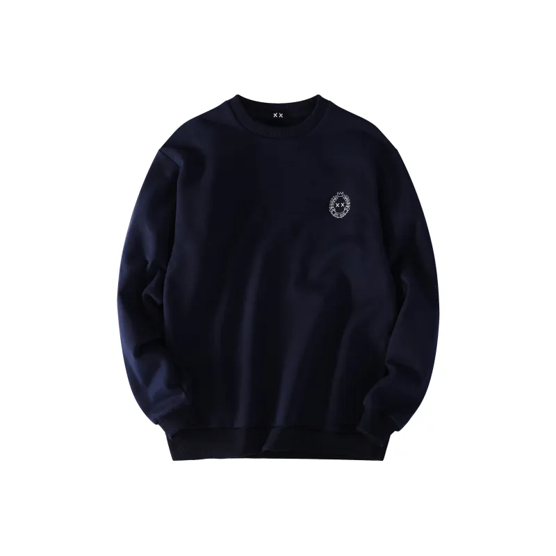 XxDESIGN Sweatshirts Unisex Navy Blue-0