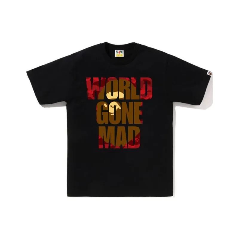 A BATHING APE Color Camo Wgm Ape Head Overlap Tee-0