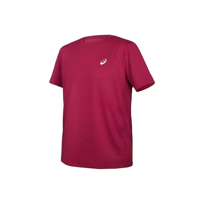 Asics T-Shirt Men's Burgundy Silver-0