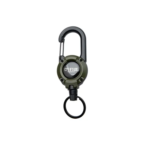 FISHINGFANS Telescopic Buckle Fishing ABS Steel Wire Rope 4.1*12CM