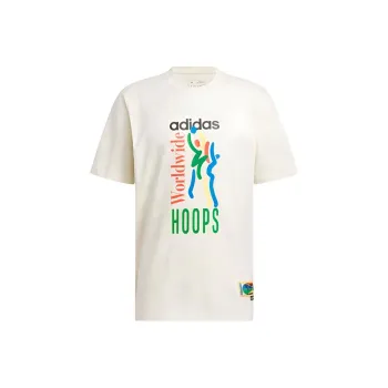 Adidas Free Shipping With AdiClub Worldwide Hoops Graphic Tee