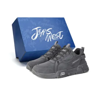 JEANSWEST Anti Slip And Wear Resistant Height Increasing Low Top Casual Shoes Men's