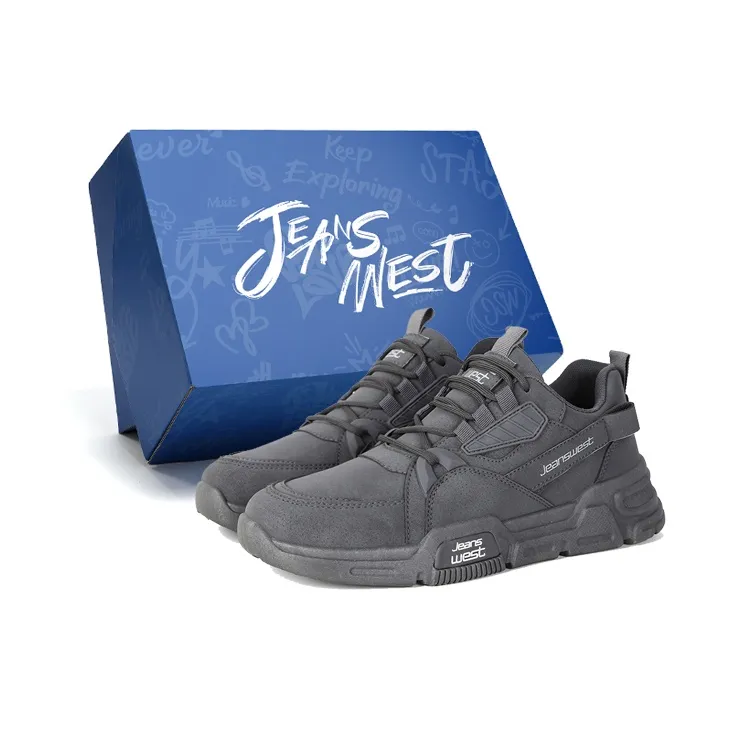 JEANSWEST Anti Slip And Wear Resistant Height Increasing Low Top Casual Shoes Men's-7