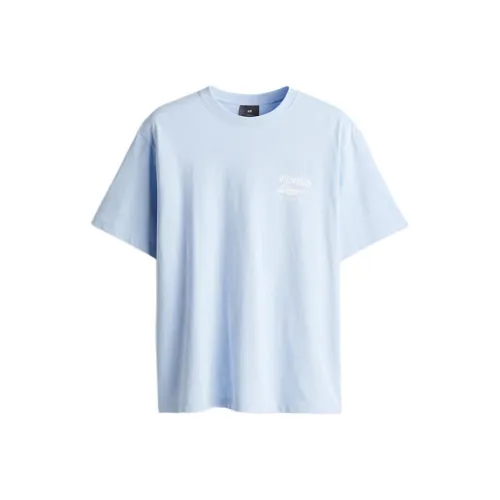H&M T Shirts Men Light Blue