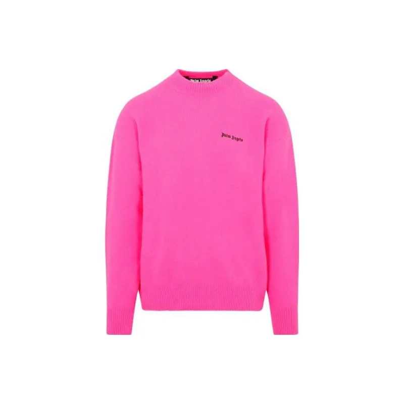 PALM ANGELS Logo embroidered Wool blend Jumper-0